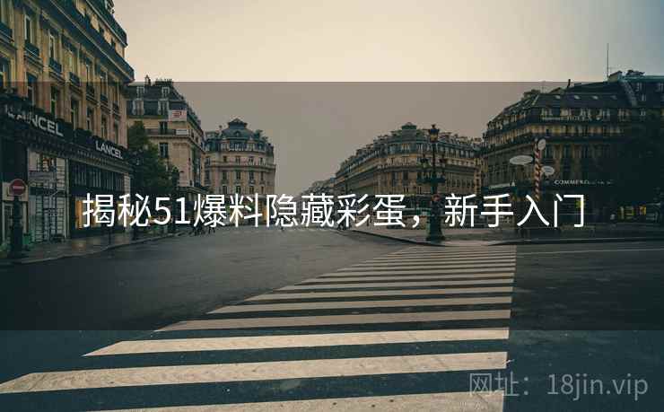 揭秘51爆料隐藏彩蛋，新手入门