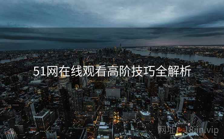 51网在线观看高阶技巧全解析
