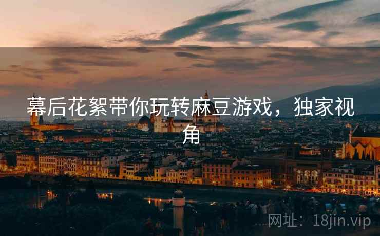 幕后花絮带你玩转麻豆游戏，独家视角