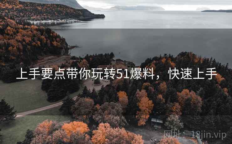 上手要点带你玩转51爆料，快速上手
