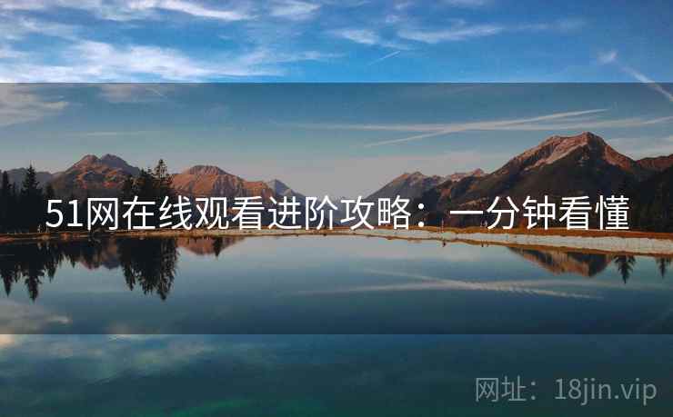 51网在线观看进阶攻略：一分钟看懂